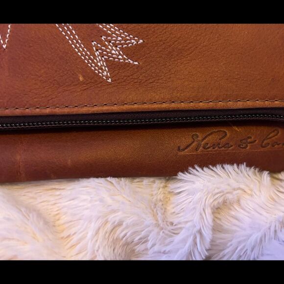 Nena & Co.  Women's Brown Clutch - Picture 2 of 4